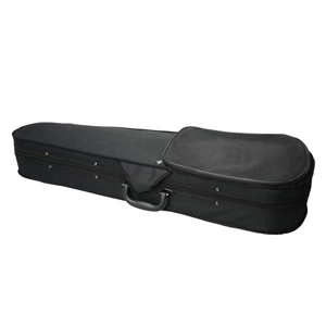 Durable Cloth Fluff Triangle Shape Case with Silver Gray Lining for 4/4 Violin Black