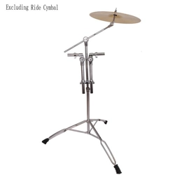 Pedal Control Style Double Tom Drum Stand Silver & Black