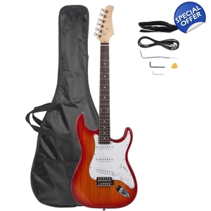 Rosewood Fingerboard Electric Guitar Sunset Red