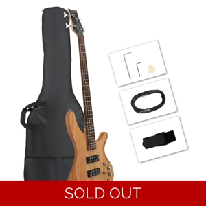 44 Inch GIB 4 String H-H Pickup Laurel Wood Fingerboard Electric Bass Guitar