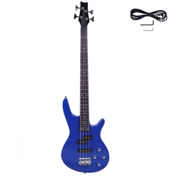 IB Style Bass Guitar Blue