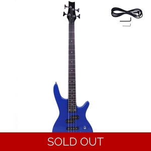 IB Style Bass Guitar Blue