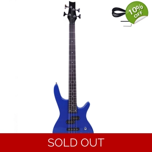 IB Style Bass Guitar Blue