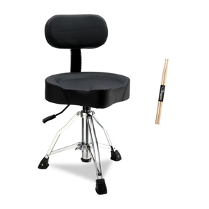 Adjustable Drum Throne with Backrest Drum Seat Saddle
