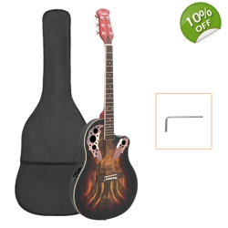 Glarry 41 inch Full-Size Cutaway Acoustic-Electric Guitar