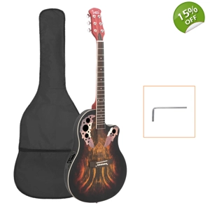 Glarry 41 inch Full-Size Cutaway Acoustic-Electric Guitar