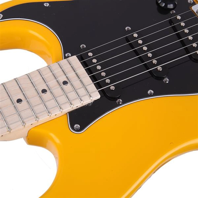 Additional Image for GST Stylish Electric Guitar Kit with Black Pickguard Orange