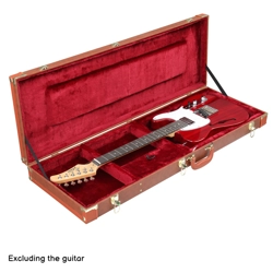 Electric Guitar Square PU Hard Case Fits ST TL Burning fire 170 Style Electric..