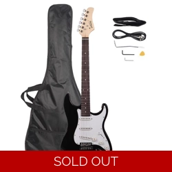 Glarry GST Rosewood Fingerboard Electric Guitar Black