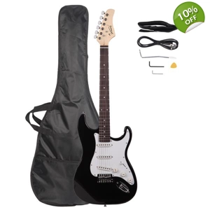 Glarry GST Rosewood Fingerboard Electric Guitar Black
