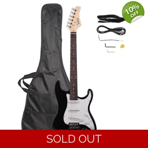 Glarry GST Rosewood Fingerboard Electric Guitar Black