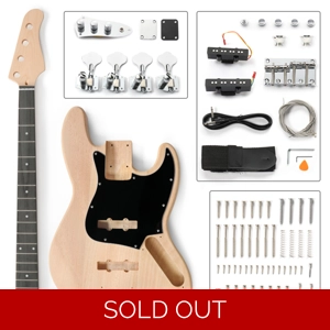 DIY 4 String Jazz Style Electric Bass Guitar Kit