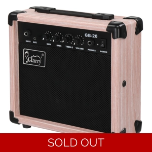 Glarry 20W GB-20 Electric Bass Guitar Practice Amplifier Natural Color