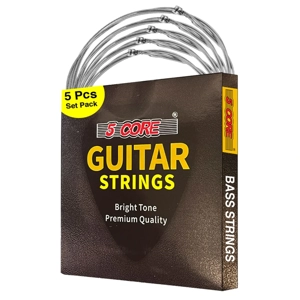 5 Core Bass Guitar Strings Brass Phosphor Bronze Extra Light Gauge Bright Tone 5 String Set