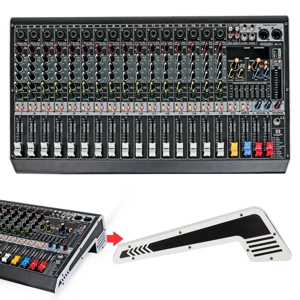 Professional 16-Channel Analog DJ Mixing Board — Bluetooth Streaming, USB Interface, Live Sound Mixe