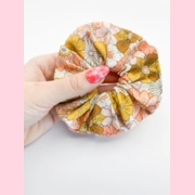 Retro Floral Scrunchie