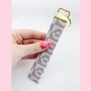 Mint Abstract Wristlet