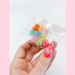 Mini Clear Hair Claws