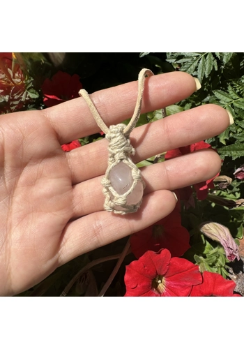Rose Quartz x white hemp