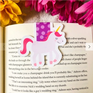 Unicorn magnetic bookmark - Emily Cromwell