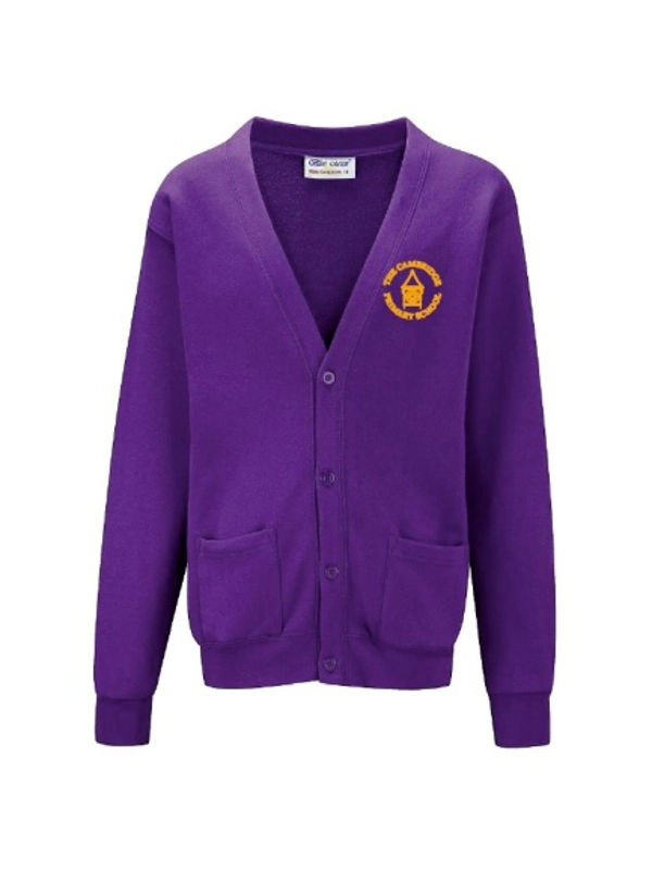 Purple Cardigan with Logo (5-6yr)