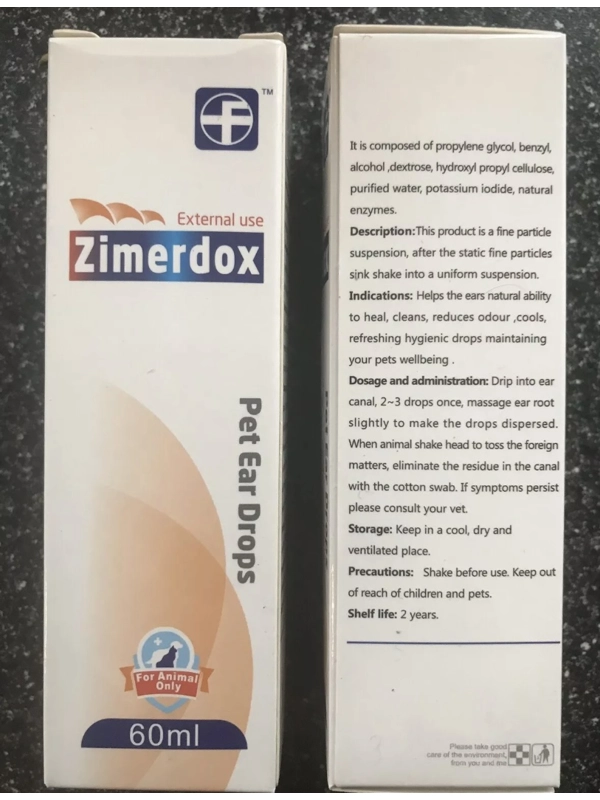 Zimerdox ear care drops