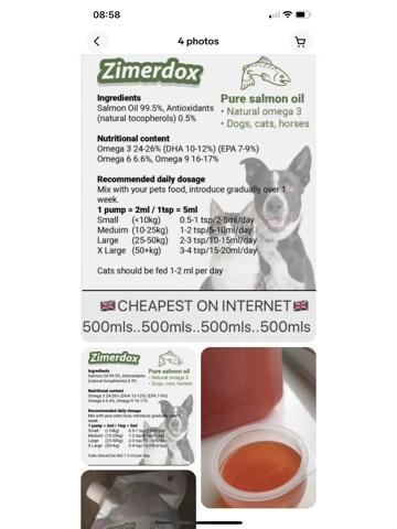 Salmon oil 500ml pouch Salmon oil 500ml pouch
