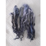 Dark night (Blue, silver, brown) wavy wool locks, Devon and Cornwall Longwool 10g