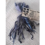 Dark night (Blue, silver, brown) wavy wool locks, Devon and Cornwall Longwool 10g