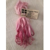 Bubble gum Pinks wavy wool locks, Devon and Cornwall Longwool Bubble gum Pinks wavy wool locks, Devon and Cornwall Longwool