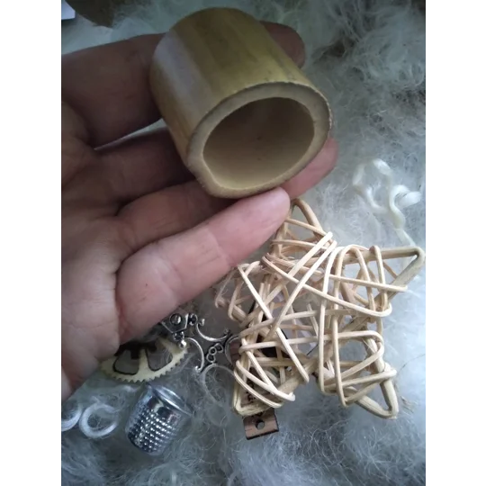 Hollow Bamboo slice for crafting