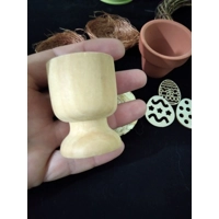 Small wood egg cup