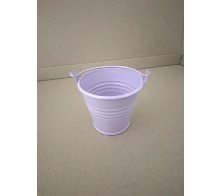 Miniature Lilac metal bucket