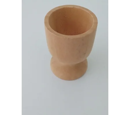 Small wood egg cup