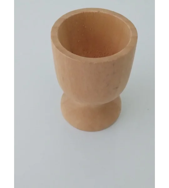 Small wood egg cup