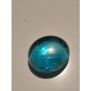 miniature aqua glass nugget