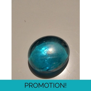 miniature aqua glass nugget