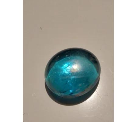 miniature aqua glass nugget
