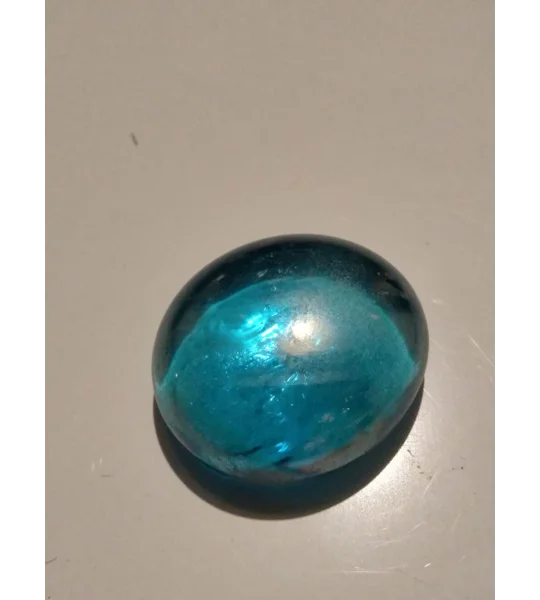 miniature aqua glass nugget