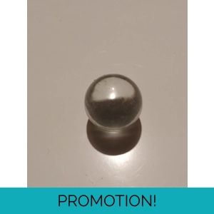 miniature clear glass orb