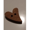 Mini wood heart button Mini wood heart button