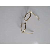 Miniature wire glasses gold colour