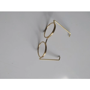 Miniature wire glasses gold colour