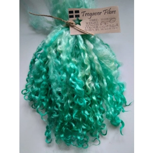 Light aqua blue green teeswater curly wool locks, 28g, 14g or 7g