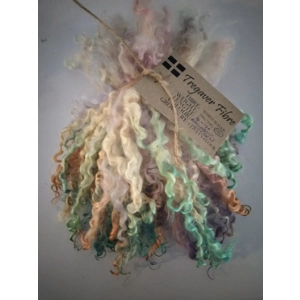 Unicorn rainbow curly wool locks, 28g, 14, or 7g