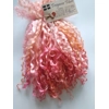 orange pink and peach curly wool locks, 28g, 14g or 7g