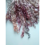light blue rainbow teeswater curly wool locks, 28g