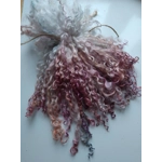 light blue rainbow teeswater curly wool locks, 28g
