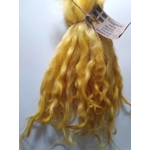 Yellow wavy wool locks, 6-10" texel x DevonCornwall longwool, 28g