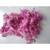 Lipstick pink mix curly wool, 10g